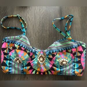 mara hoffman Colorful Geometric swim top size small